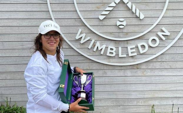 Aluvión de felicitaciones a Ane Mintegi por su victoria en Wimbledon Junior