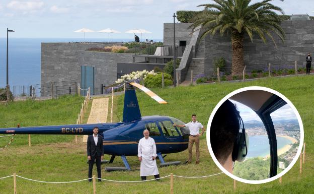La bahía y Akelarre a vista de pájaro