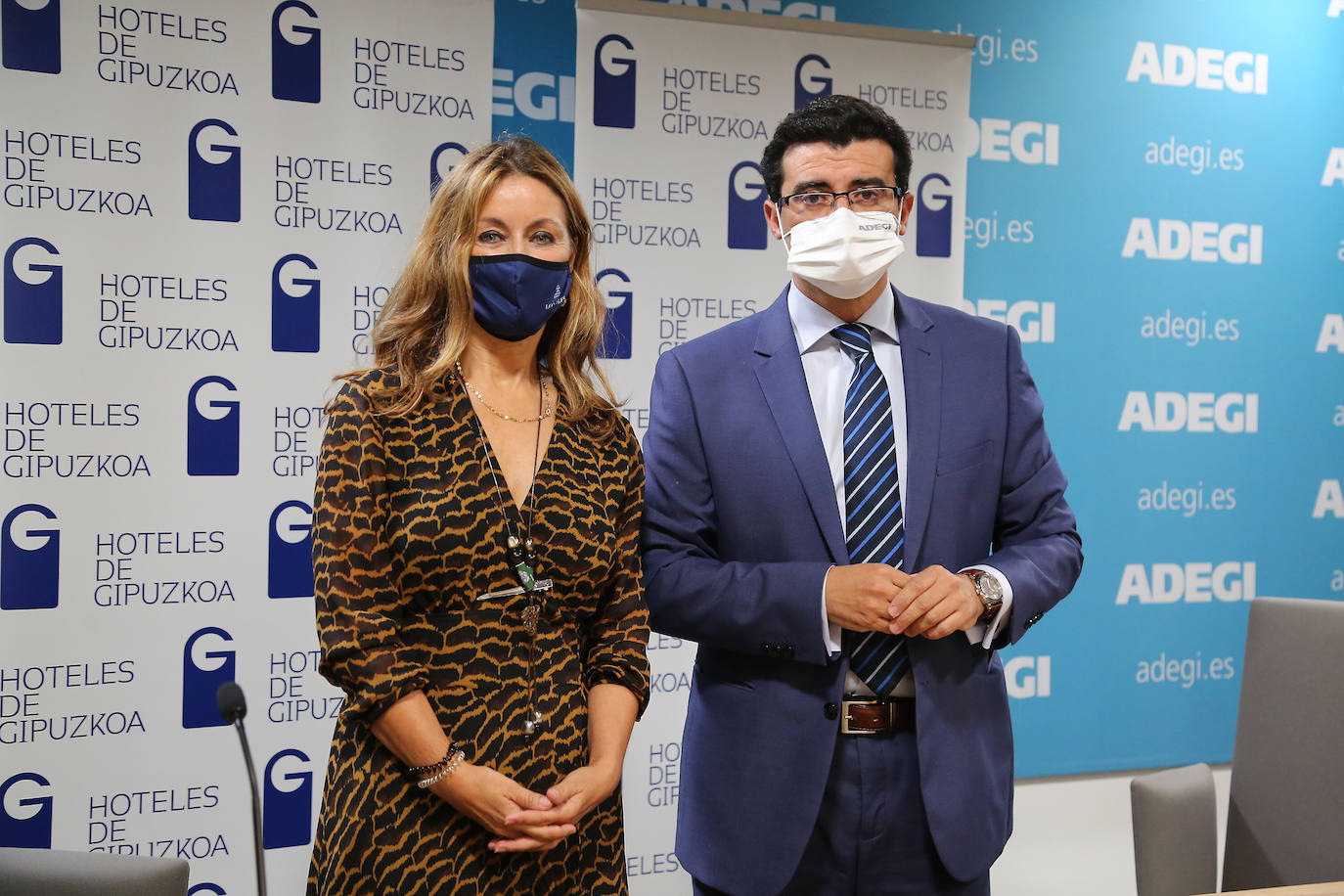 Responsables de la asociación Hoteles de Gipuzkoa/