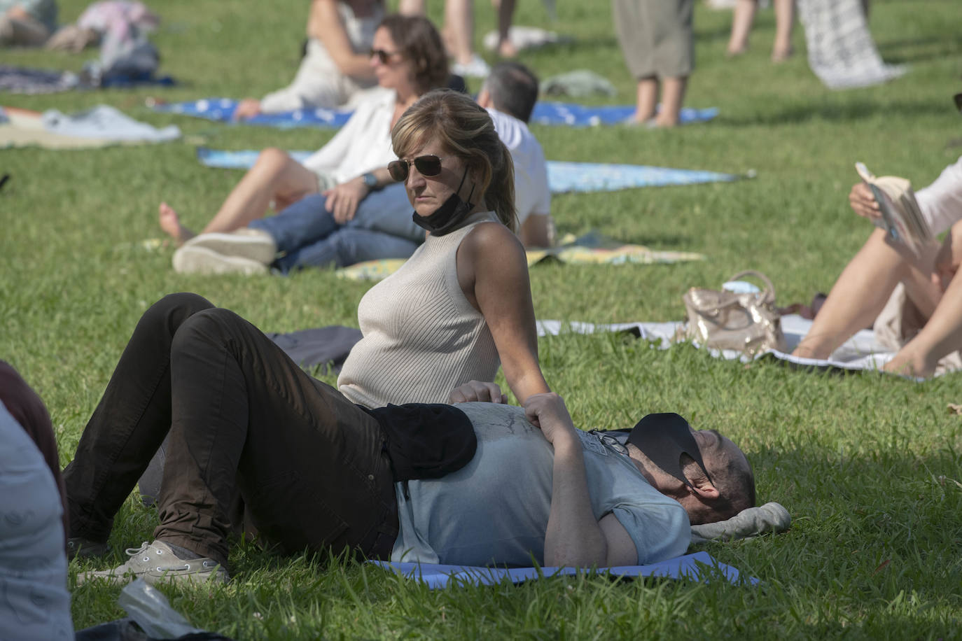 Cécile McLorian en el concierto de adelanto del Jazzaldia