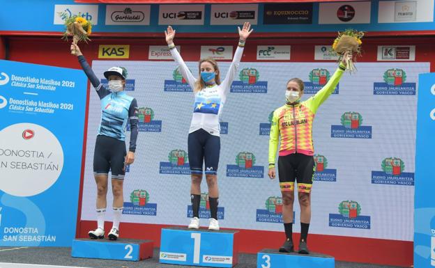 Oro, plata y txapela para Van Vleuten