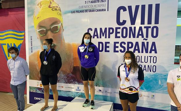Maider Redin, campeona de España en 50 mariposa