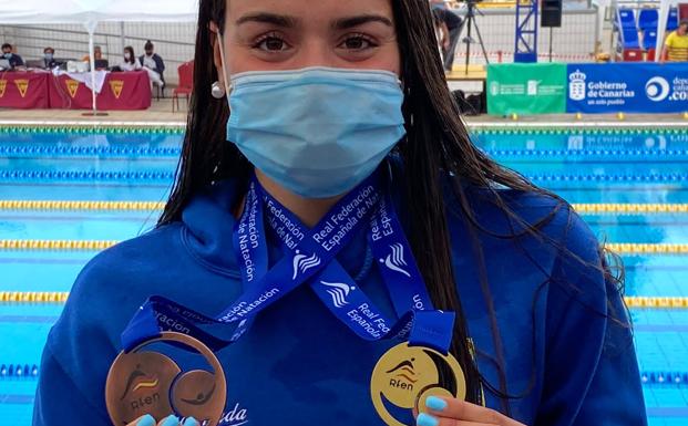Ainhoa Martín, bronce en 400 estilos
