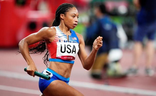 Allyson Felix ya tiene once medallas