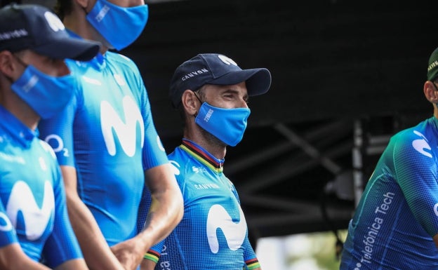 Movistar calca casi el equipo del Tour en la Vuelta con Valverde, Mas y Superman López al frente