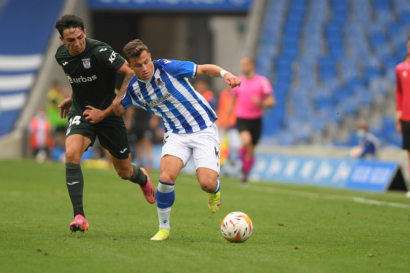 El 1x1 de los jugadores del Sanse ante el Leganés