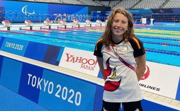 Nahia Zudaire afronta la primera de sus tres pruebas en la piscina de Tokio