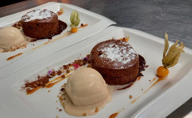 Receta de souflé de chocolate de Natxo Gracia