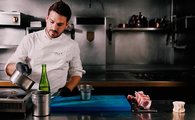 Receta de huevo roto de atún rojo de Alberto Durá