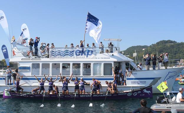 Santurtzi gana La Bandera de la Concha por 48 centésimas