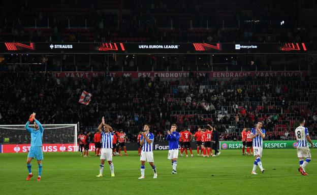 La Real Sociedad rescata un punto de Eindhoven (2-2)