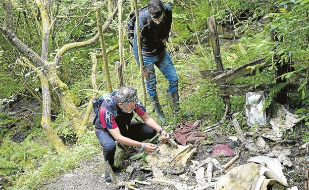 Los huesos hallados en junio en el lugar del accidente del monte Oiz son humanos
