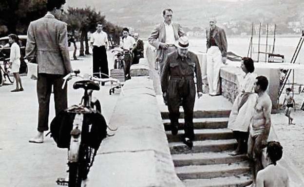 Cuando Churchill se bañó en Hendaia