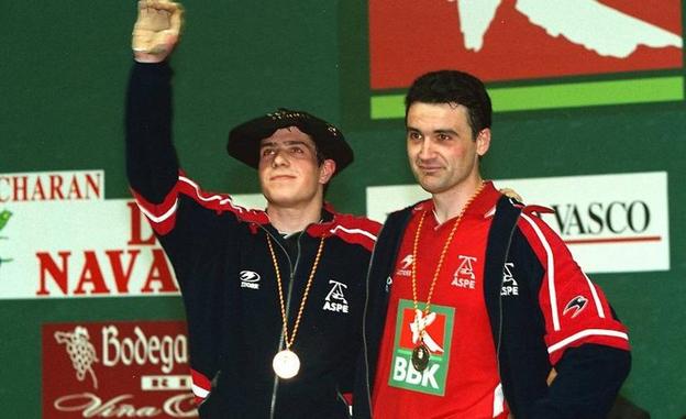 Aimar Olaizola ganó el Manomanista de Segunda de 1999 en Eibar con 19 años