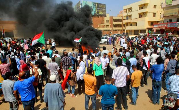 One of the citizen protests in recent days in Sudan. 