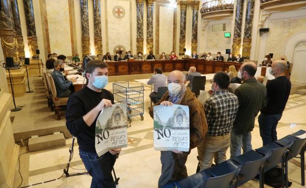 PNV-PSE recuerdan a Icomos que la ciudad no puede asumir la compra del Bellas Artes