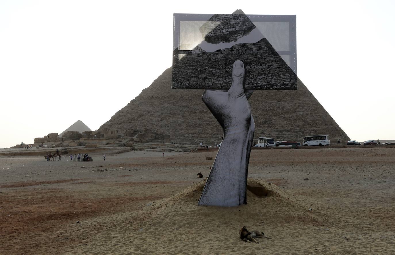 Las pirámides Giza como nunca antes las habías visto