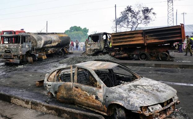 La explosión del depósito de un camión deja al menos 94 muertos en Sierra Leona