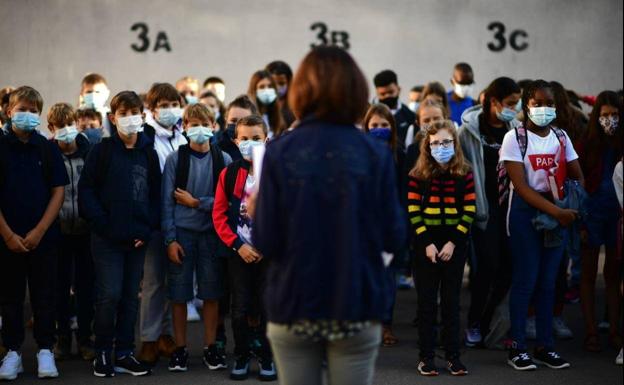 Las mascarillas vuelven a las clases de Primaria en Iparralde