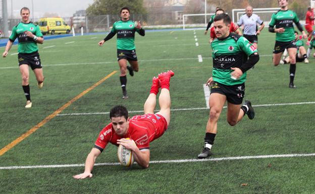 Exhibición de Ampo Ordizia en el derbi vasco