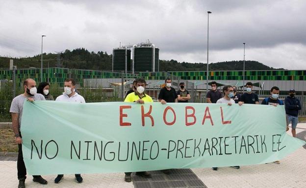 GHK cifra en un 10% el seguimiento de la huelga indefinida en la incineradora de Zubieta