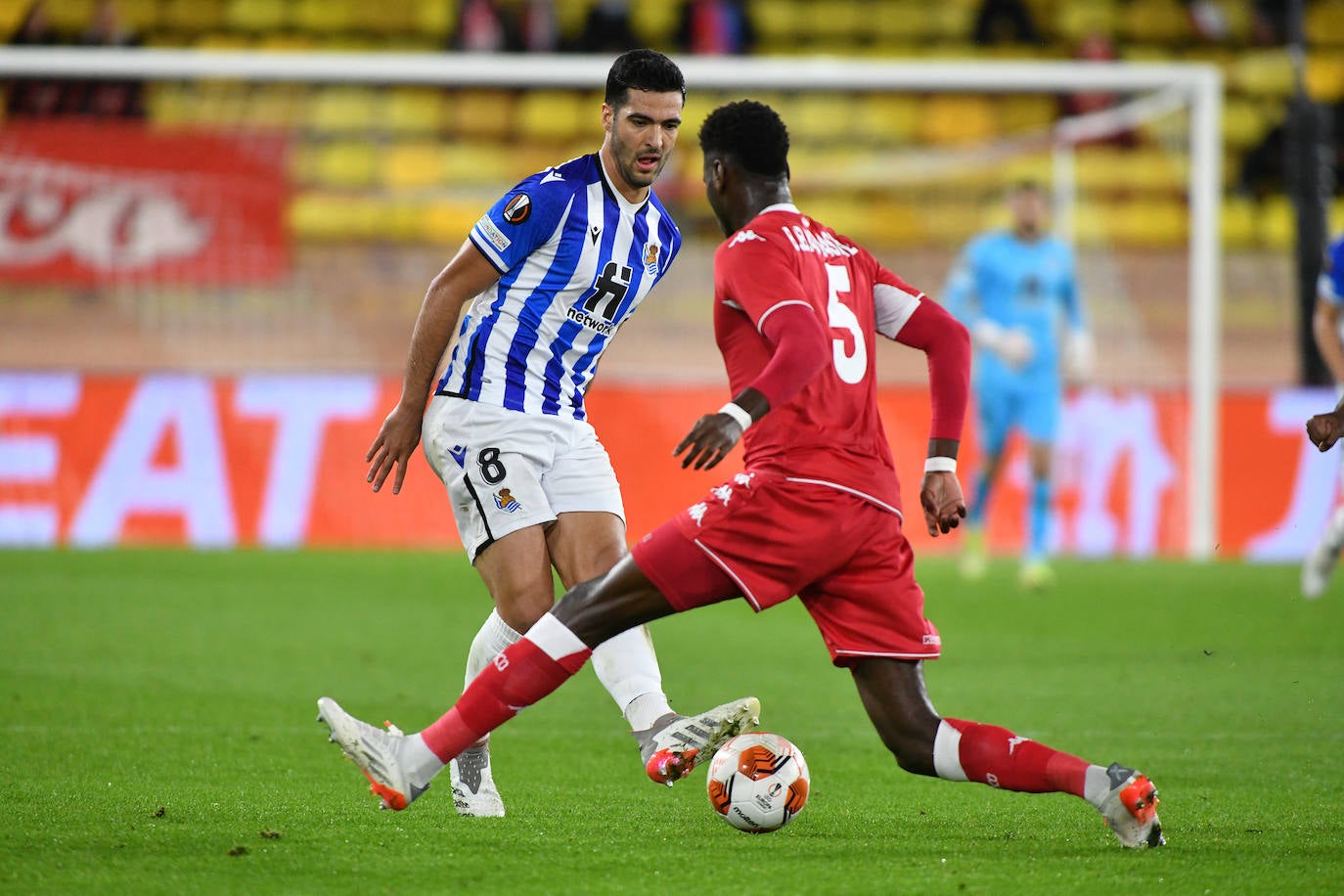 Las mejores imágenes del partido entre el Mónaco y la Real Sociedad