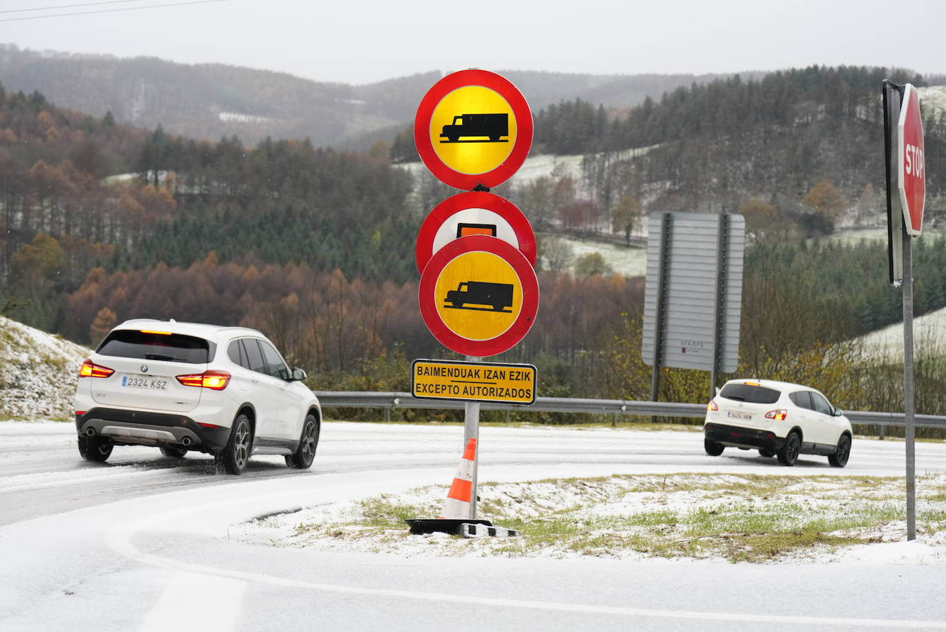 Temporal de nieve, lluvia y viento en Gipuzkoa