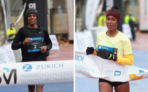 Dominio etíope en el Zurich Maratón de San Sebastián