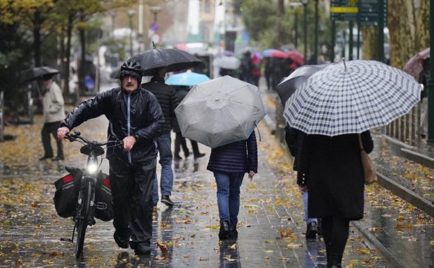 Las lluvias se instalan en Gipuzkoa