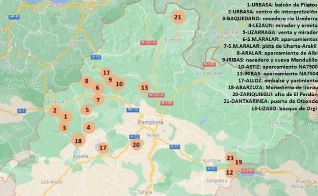 Más vigilancia en Navarra para evitar robos a excursionistas en el puente