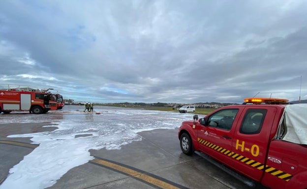Preparados para un accidente aéreo en Hondarribia