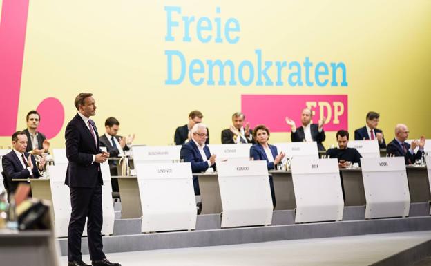 The leadership of the FDP, this Sunday in the extraordinary congress of the party.
