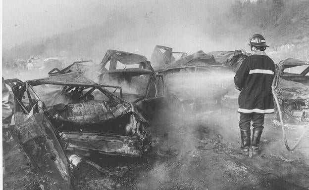 Treinta años del infierno de la AP-8 en el que fallecieron 18 personas