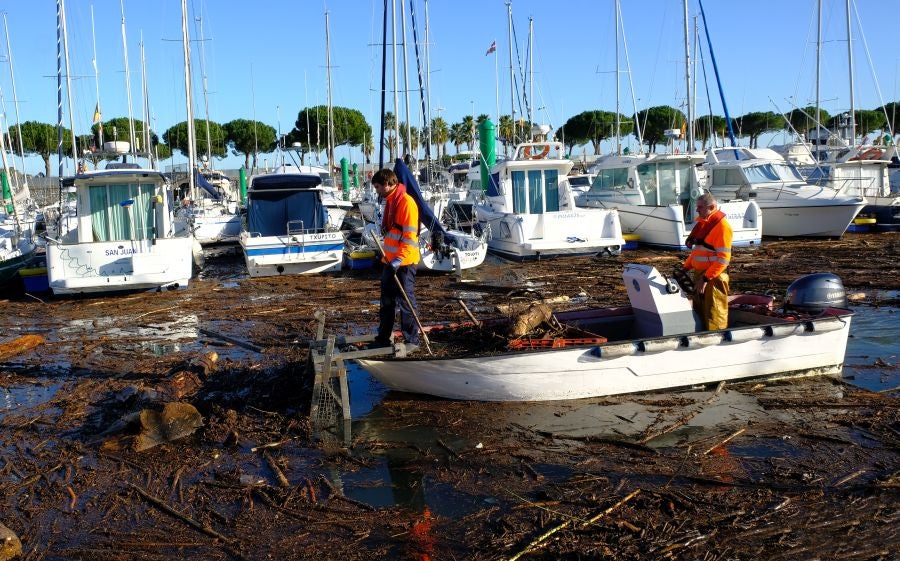 Suciedad en las playas, tras el temporal