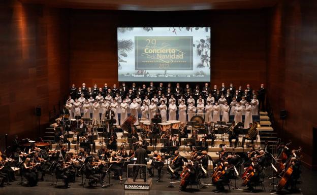 Emocionante concierto de Navidad de El Diario Vasco