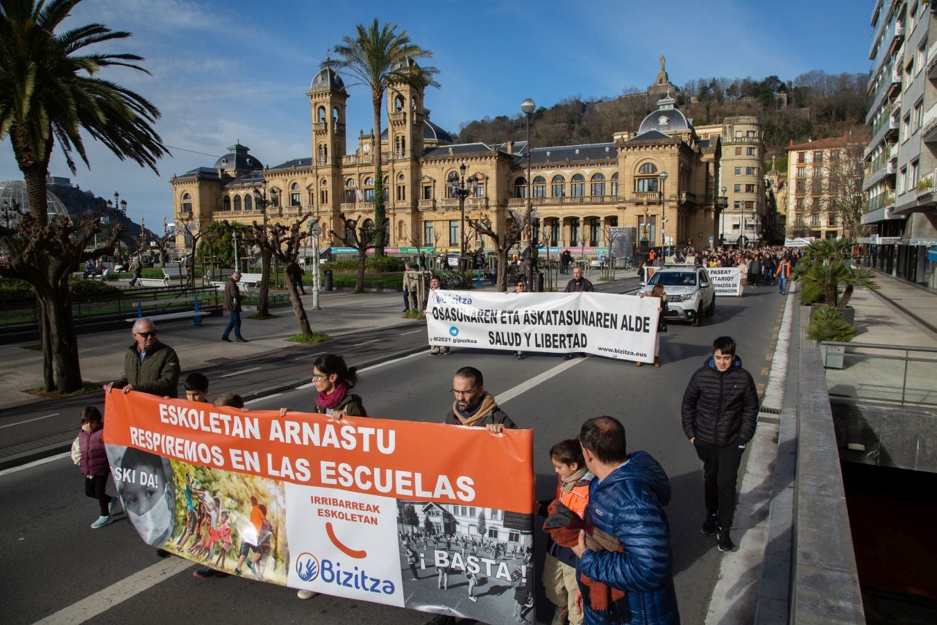 La plataforma Bizitza vuelve a la salir a la calle en contra del pasaporte Covid