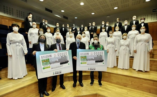 5,5 millones de cupones de la ONCE homenajean al Orfeón Donostiarra en el sorteo del 20 de enero
