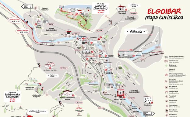 Elgoibar estrena su primer mapa turístico