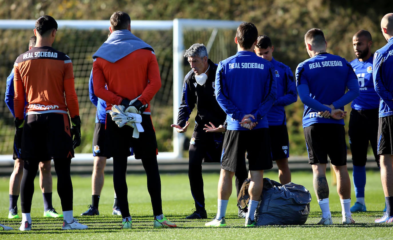 Las imágenes del entrenamiento de la Real Sociedad