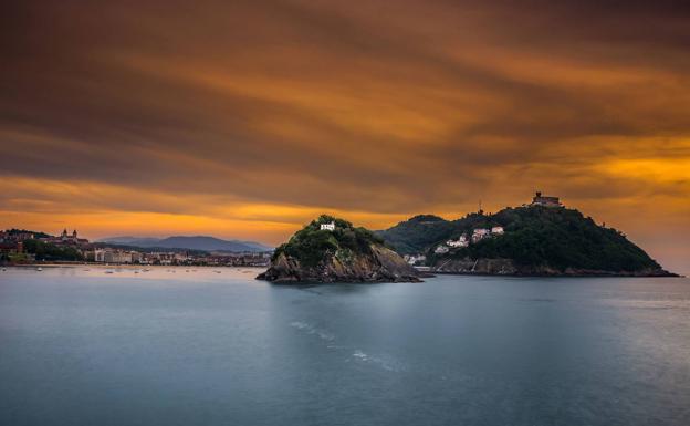 Vista de la bahía de La Concha de San Sebastián./