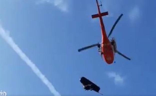 Una mujer francesa de 72 años herida tras caer 50 metros por la ladera de un monte de Baztan