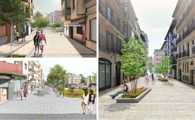 Legia, Fueros y Berrotaran se asoman a un nuevo futuro como calles peatonales
