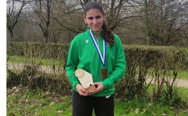 La atleta sub-18 Olatz Martínez fue bronce en el Campeonato de Gipuzkoa de Cross