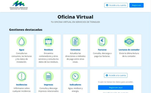Servicios de Txingudi amplía los trámites online con su nueva oficina virtual