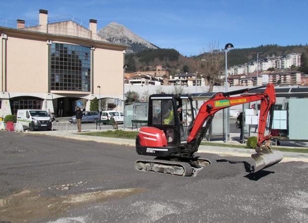 Una aparcamiento libre de charcos