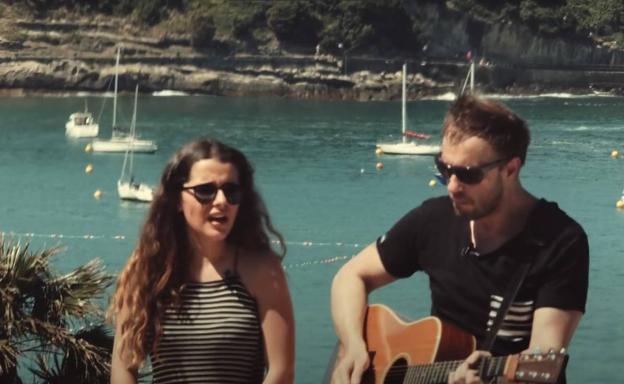 Iker Lauroba eta Sara Azurza Bartzelonan martxoaren 4an