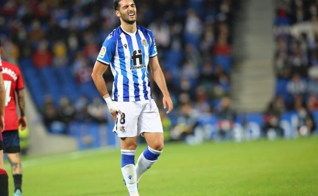 Mikel Merino jugó con una fisura en el dedo meñique del pie izquierdo