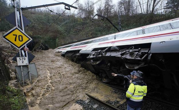 Tres millones de euros para reparar los daños en la vía del desprendimiento de diciembre en Gabiria