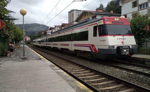 Renfe modifica los horarios en los trenes de Cercanías desde este lunes por las obras del tercer hilo en Hernani