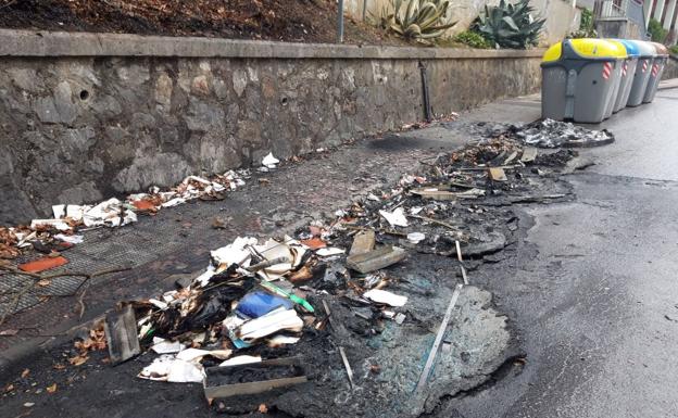 La Mancomunidad de Debagoiena denuncia la quema de 50 contenedores desde Navidades